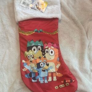 Bluey Holiday Stocking - Red and White